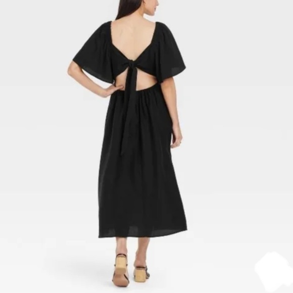 a new day Dresses & Skirts - FLUTTER Short Sleeve Tie Back Dress A New Day (J15)